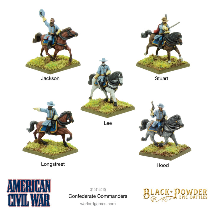 Black Powder Epic Battles - American Civil War Confederate Commanders