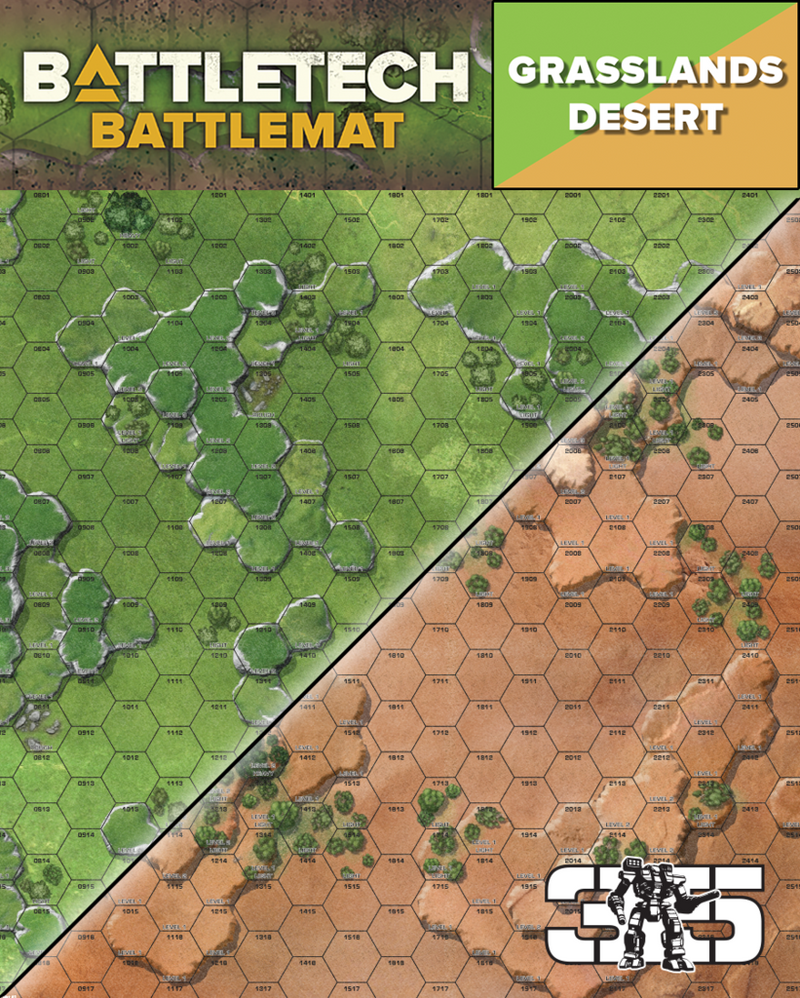 BattleTech: BattleMat Desert/Grasslands
