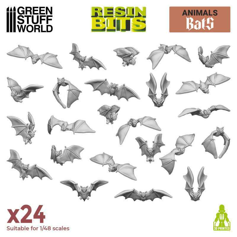 3D printed set - Bats (Green Stuff World)