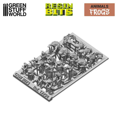 3D printed set - Frogs and Toads (Green Stuff World)