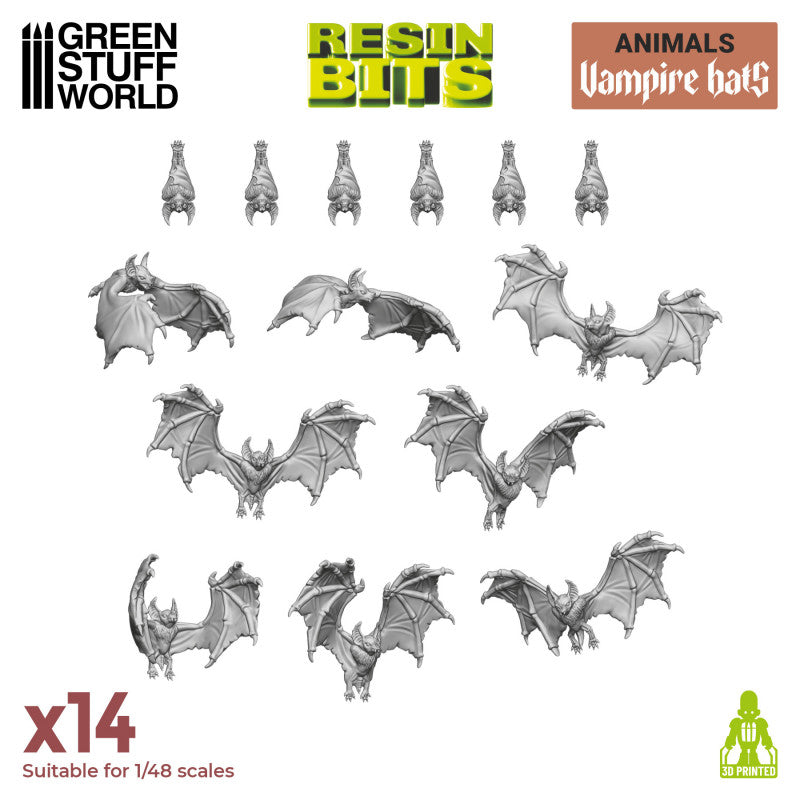 3D printed set - Vampire Bats (Green Stuff World)