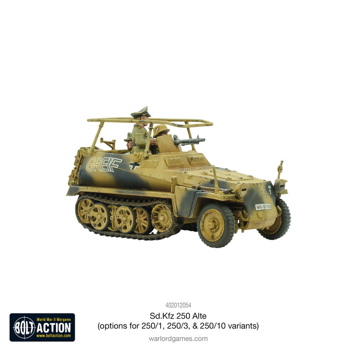 Bolt Action: Sd.Kfz 250 (Alte) half-track (options to make 250/1, 250/3 or 250/10 variants)