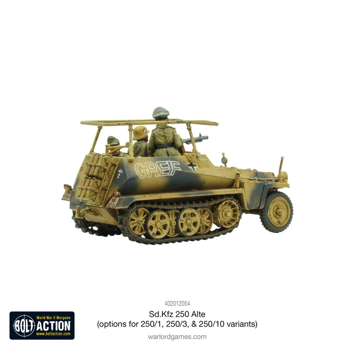 Bolt Action: Sd.Kfz 250 (Alte) half-track (options to make 250/1, 250/3 or 250/10 variants)