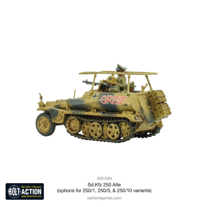 Bolt Action: Sd.Kfz 250 (Alte) half-track (options to make 250/1, 250/3 or 250/10 variants)