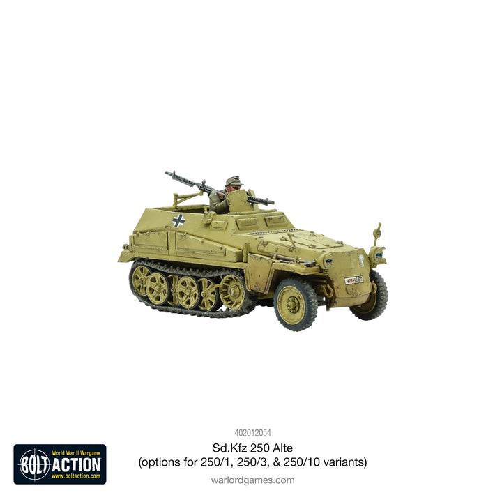 Bolt Action: Sd.Kfz 250 (Alte) half-track (options to make 250/1, 250/3 or 250/10 variants)