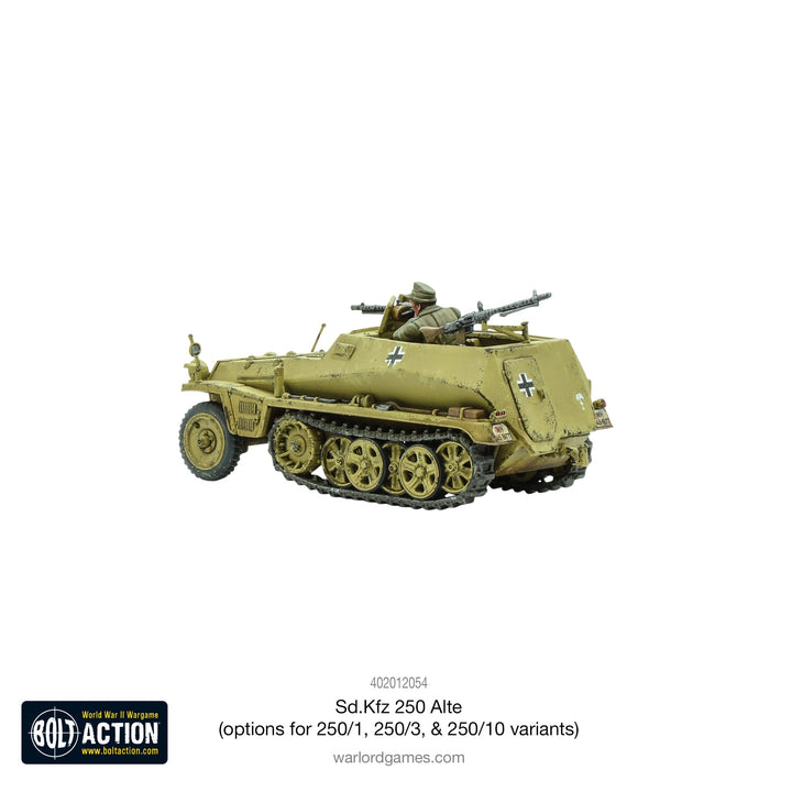 Bolt Action: Sd.Kfz 250 (Alte) half-track (options to make 250/1, 250/3 or 250/10 variants)
