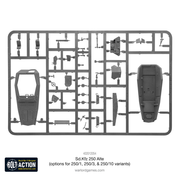 Bolt Action: Sd.Kfz 250 (Alte) half-track (options to make 250/1, 250/3 or 250/10 variants)