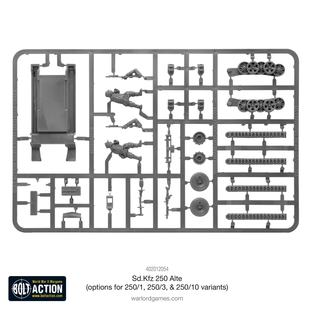 Bolt Action: Sd.Kfz 250 (Alte) half-track (options to make 250/1, 250/3 or 250/10 variants)