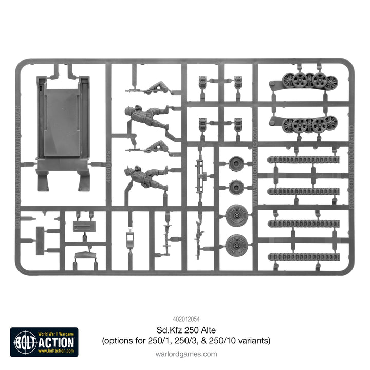 Bolt Action: Sd.Kfz 250 (Alte) half-track (options to make 250/1, 250/3 or 250/10 variants)