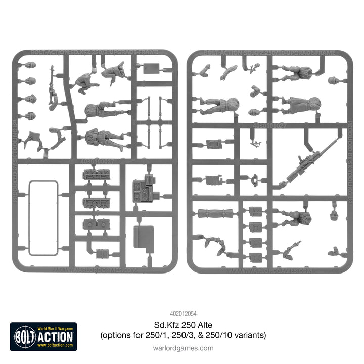 Bolt Action: Sd.Kfz 250 (Alte) half-track (options to make 250/1, 250/3 or 250/10 variants)