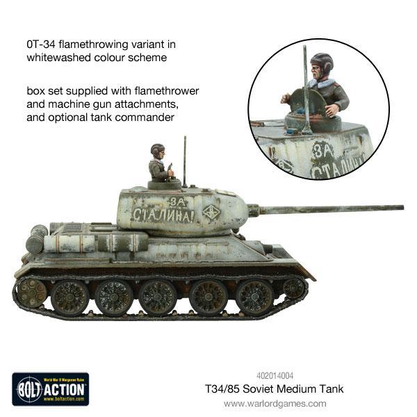 Bolt Action: T-34/85 medium tank (plastic)