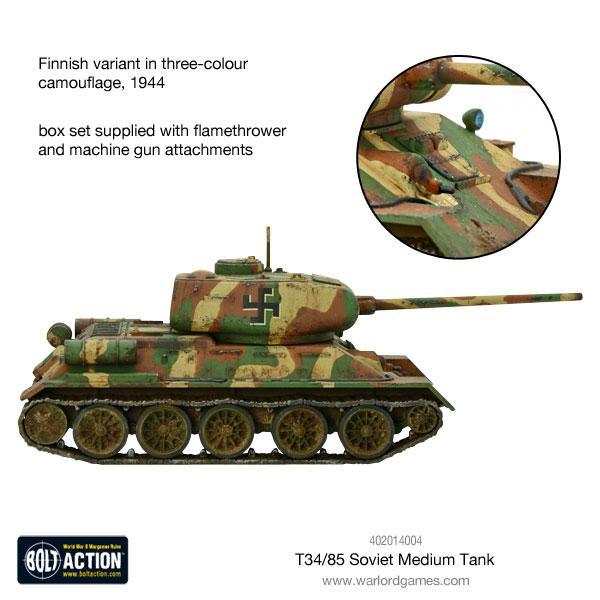 Bolt Action: T-34/85 medium tank (plastic)