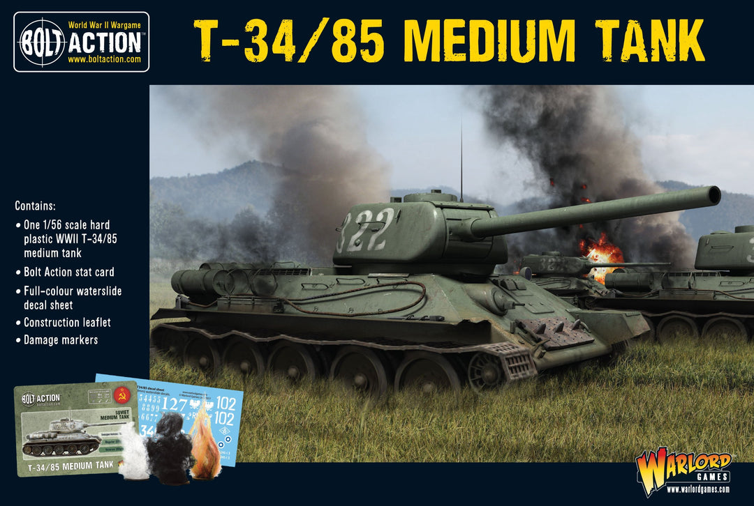 Bolt Action: T-34/85 medium tank (plastic)