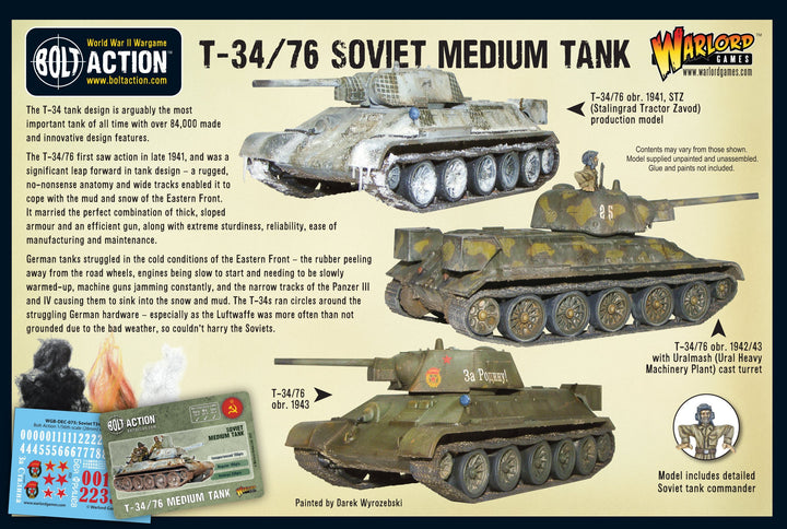 Bolt Action: T34/76 Medium Tank