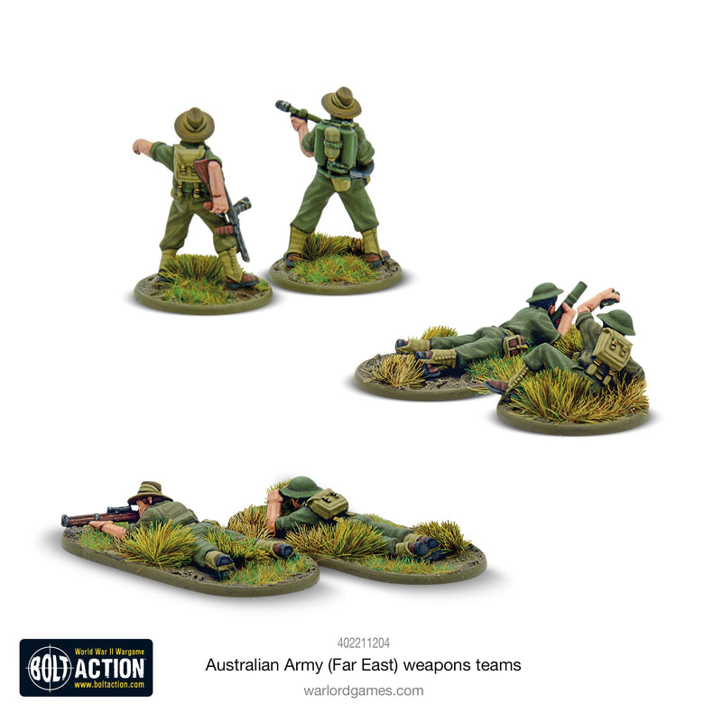Bolt Action: Australian Army (Far East) weapons teams