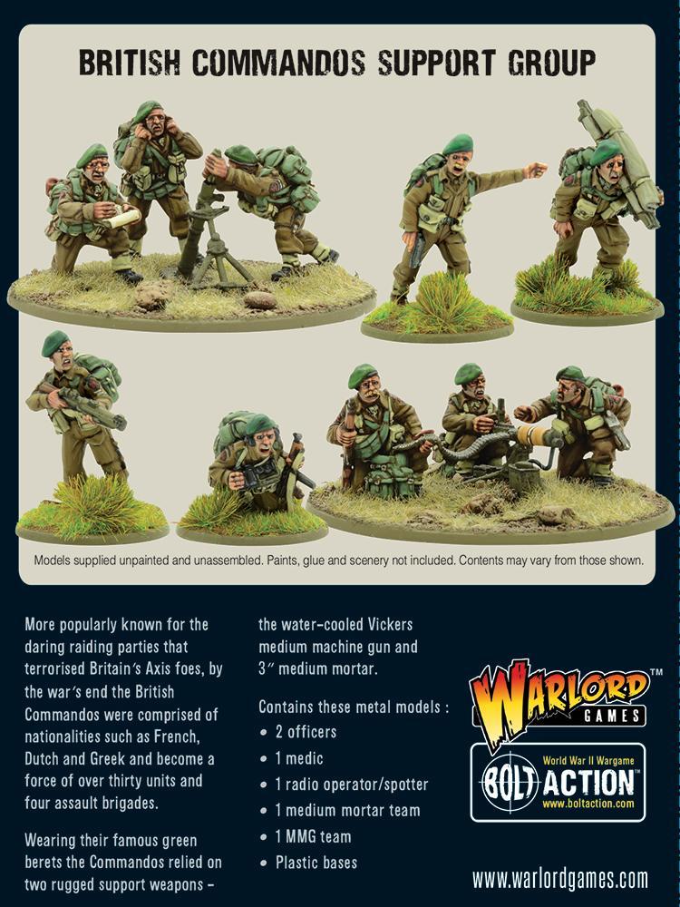 Bolt Action: British Commandos support group