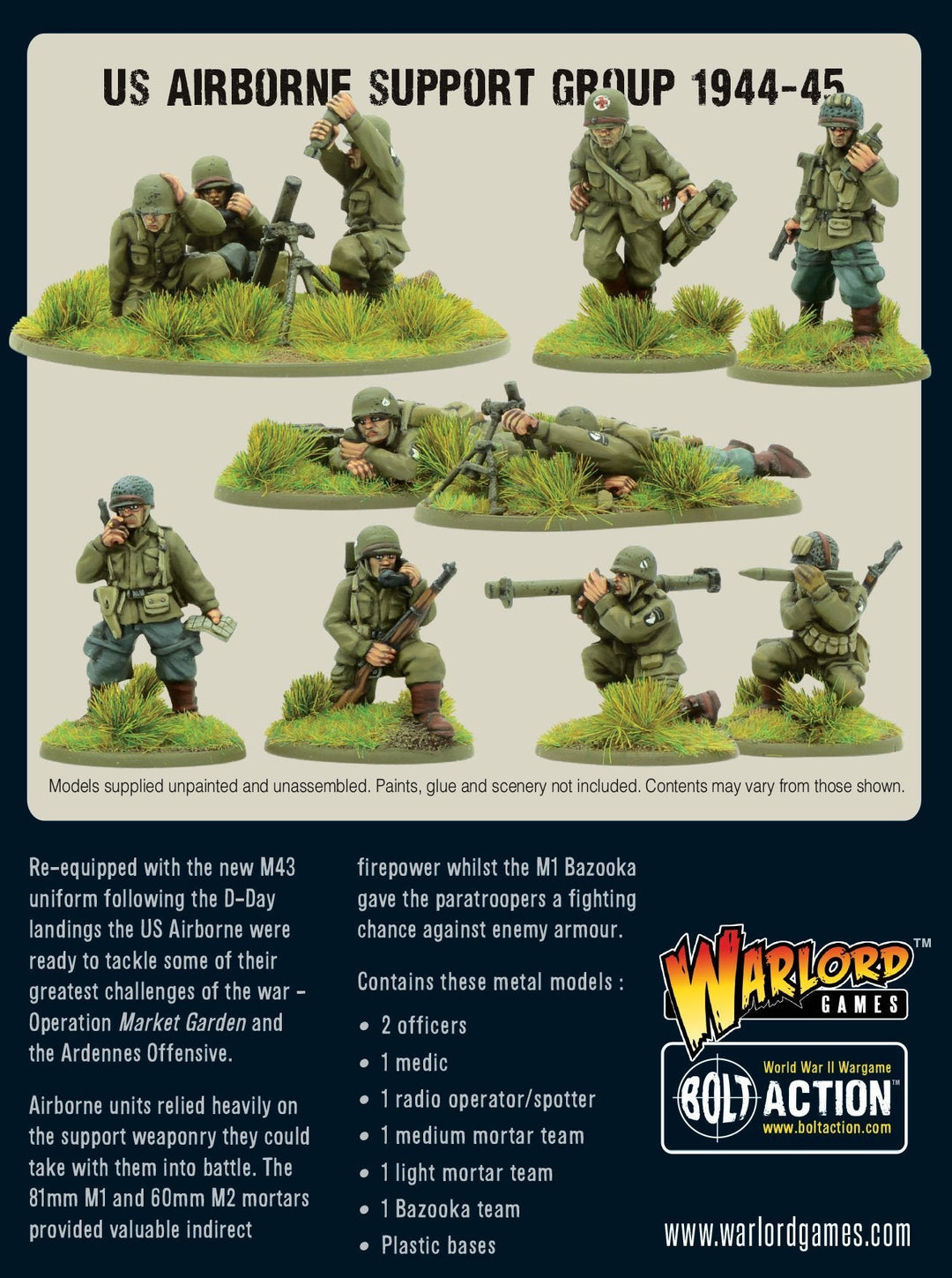 Bolt Action: US Airborne support group (1944-45)