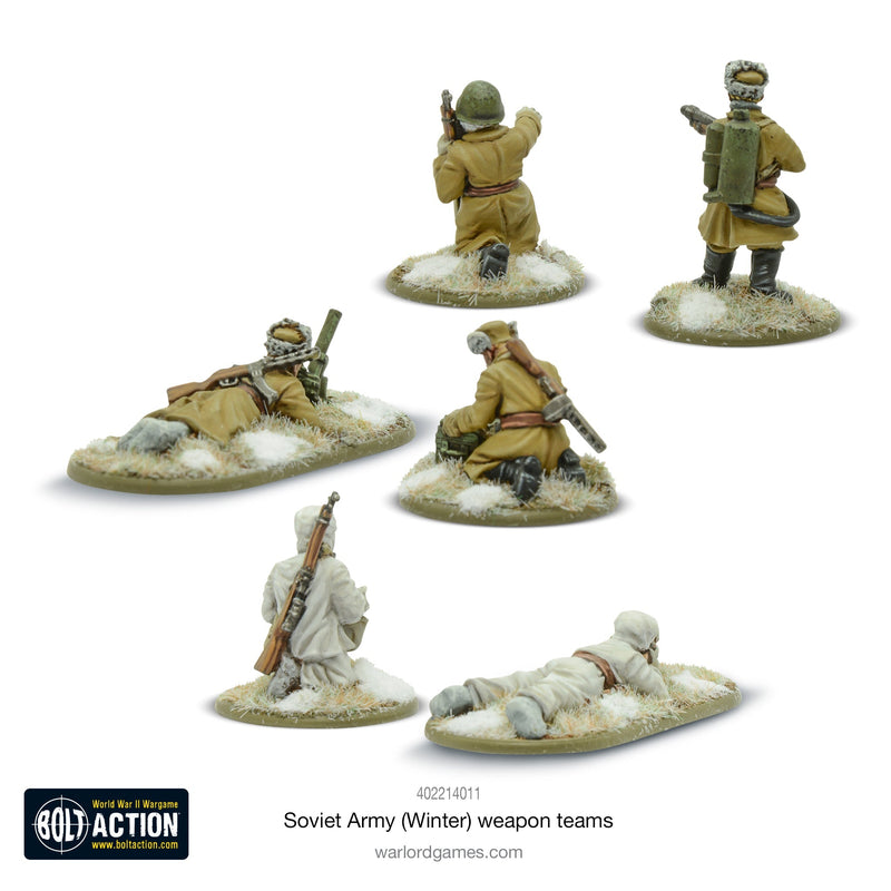 Bolt Action: Soviet Army (Winter) weapons teams
