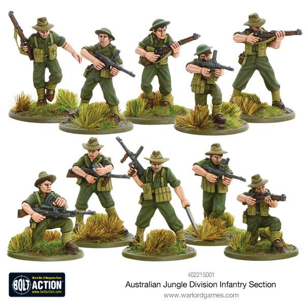 Bolt Action: Australian Jungle Division infantry section (Pacific)