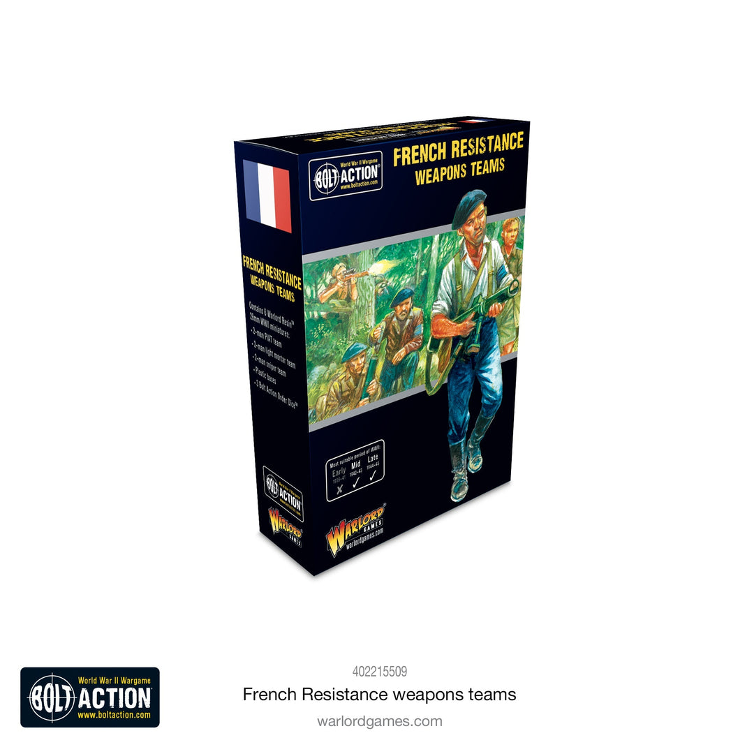 Bolt Action: French Resistance weapons teams