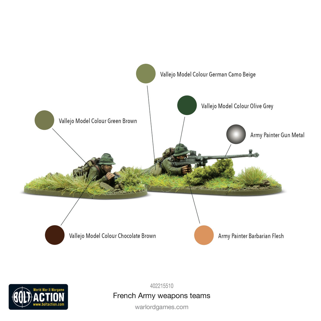 Bolt Action: French Army weapons teams