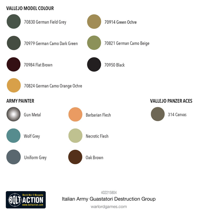Bolt Action: Italian Army Guastatori Destruction Group