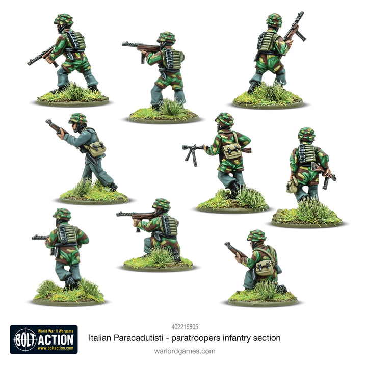 Bolt Action: Italian Paracadutisti paratrooper infantry section