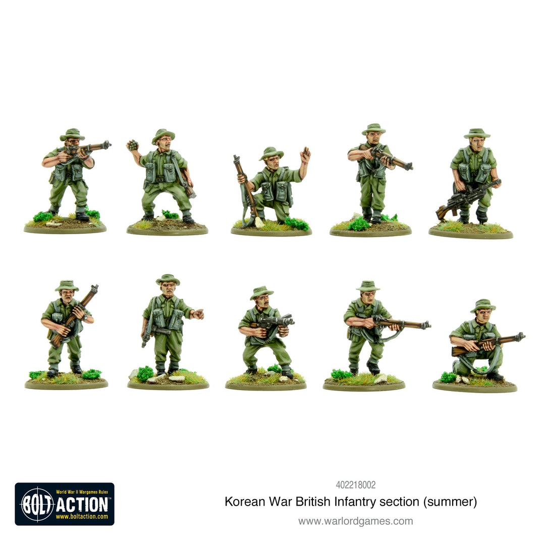 Bolt Action: Korean War - British Infantry section (summer)