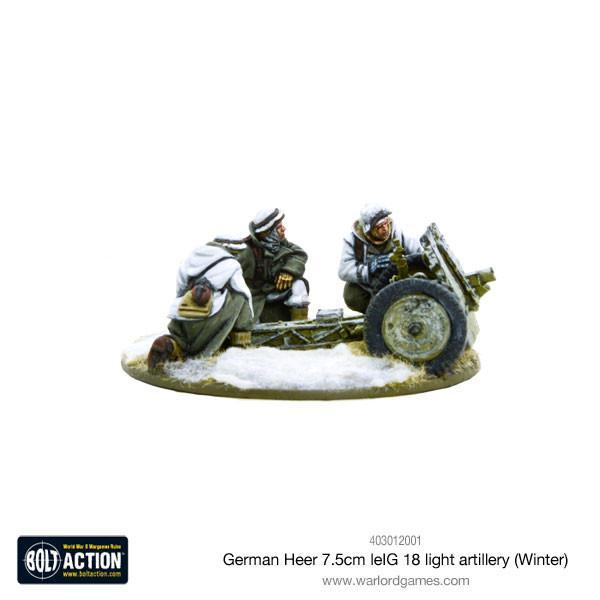 Bolt Action: German Heer 7.5cm leIG 18 light artillery (Winter)