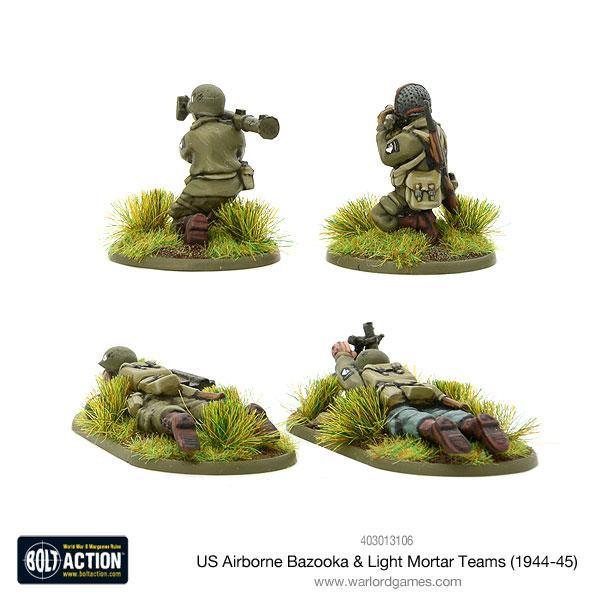 Bolt Action: US Airborne Bazooka & light mortar teams (1944-45)