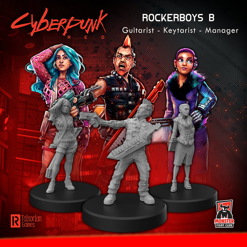 Cyberpunk RED Miniatures: Rockerboys A