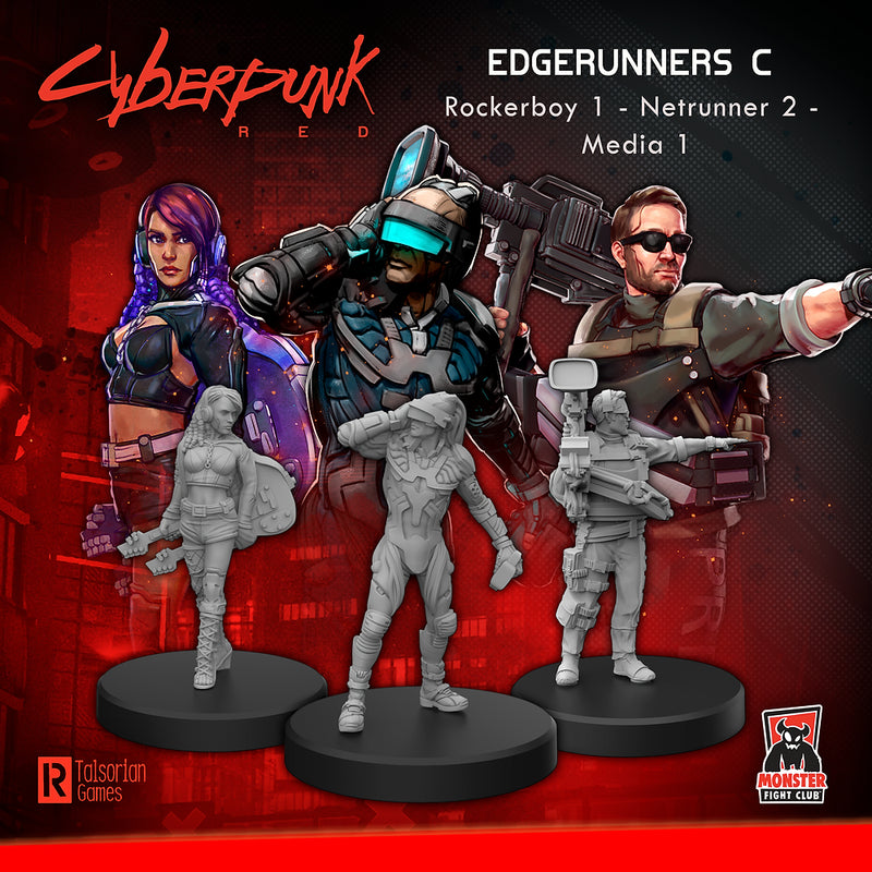 Cyberpunk RED Miniatures: Edgerunners C