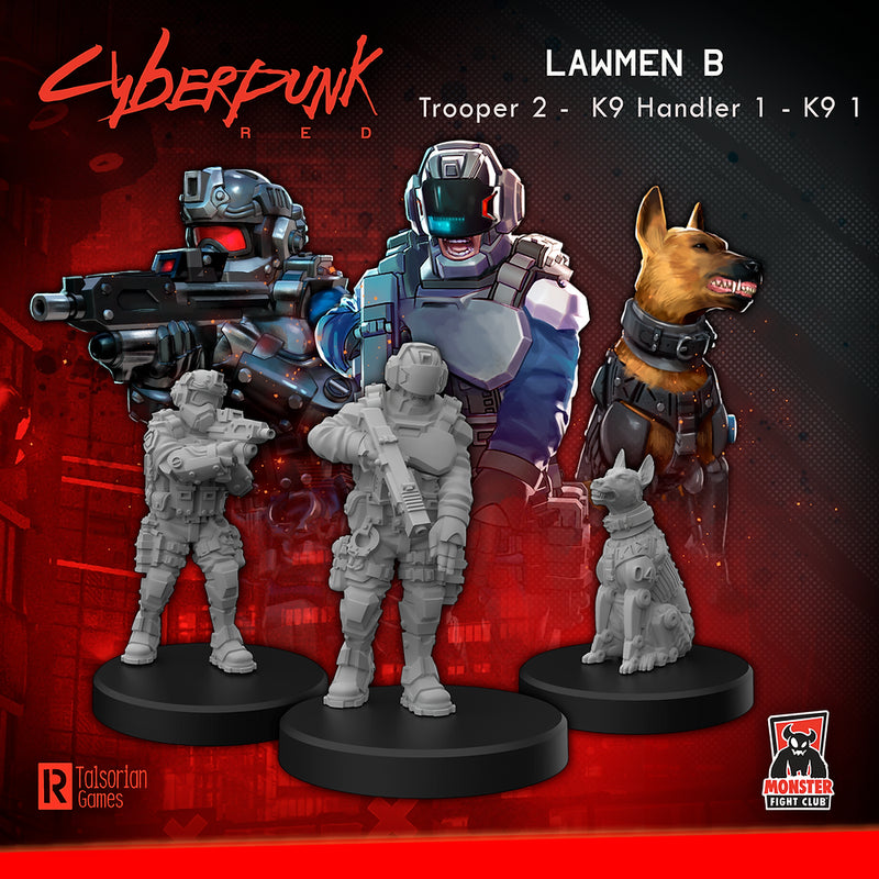Cyberpunk RED Miniatures: Lawmen B