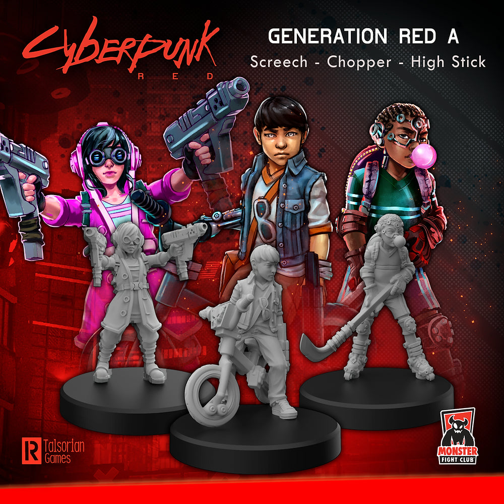 Cyberpunk RED Miniatures: Generation Red A