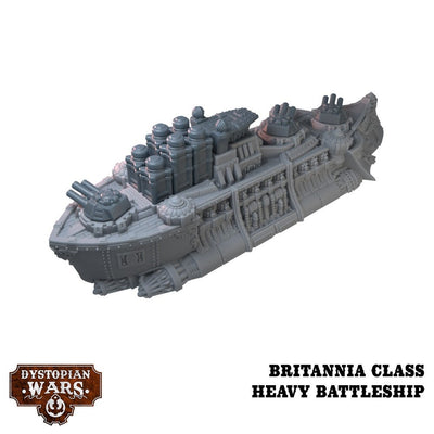 Dystopian Wars: Britannia Battlefleet Set