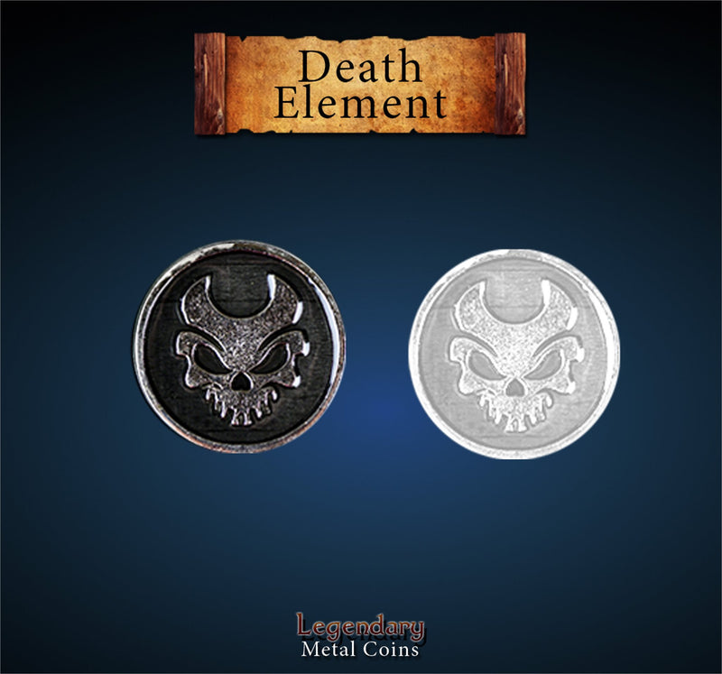 Legendary Metal Coins - Elements Metal Coin Set: Death (Drawlab)