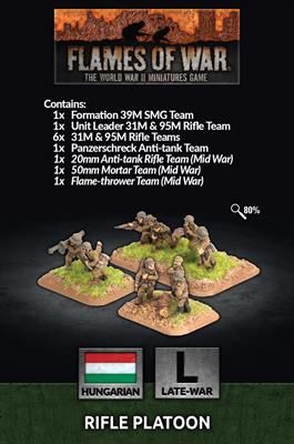 Flames of War: Rifle Platoon (x41 Figs) (HU702)