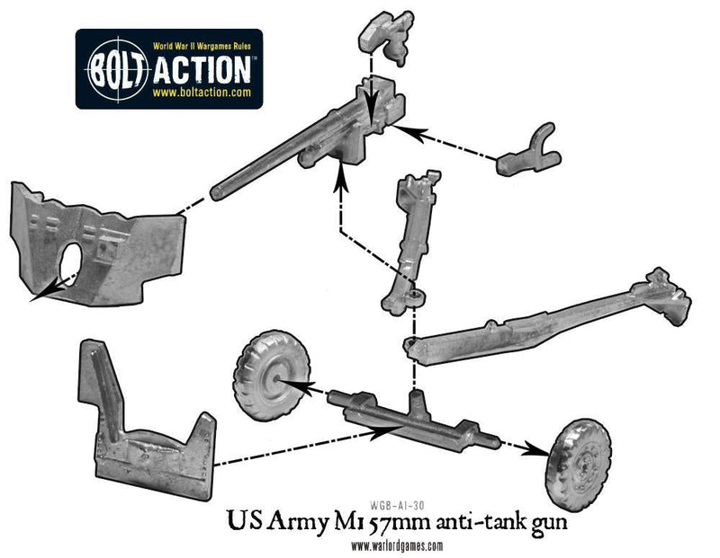 Bolt Action: US Army M1 57mm anti-tank gun