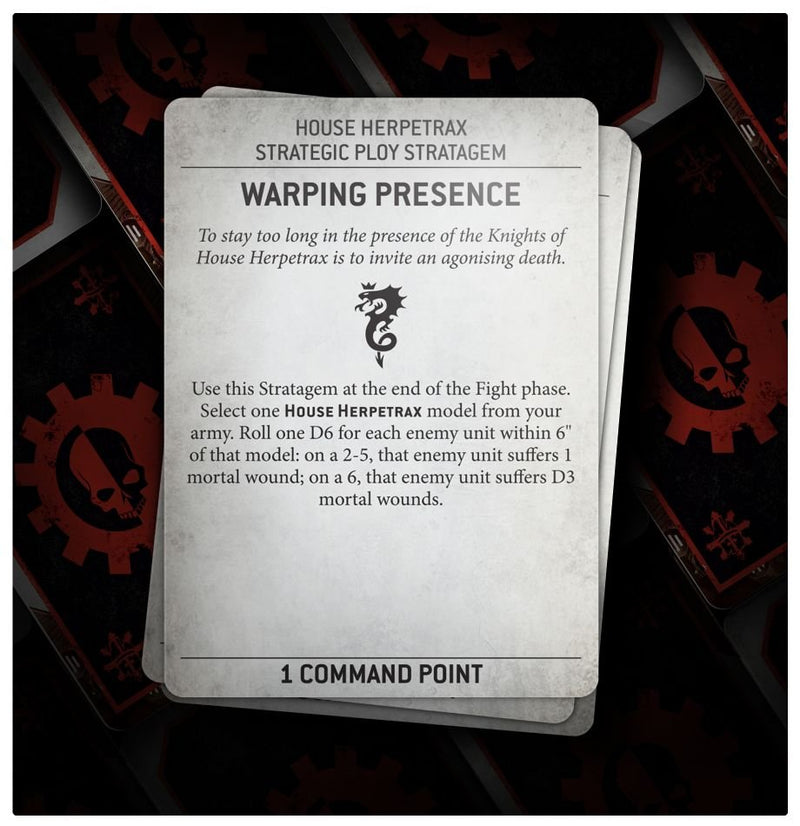 Warhammer 40,000: Chaos Knights - Datacards