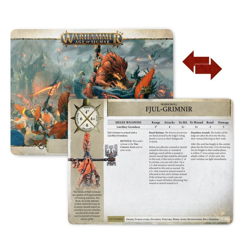 Warhammer Age of Sigmar: Fyreslayers Warscroll Cards