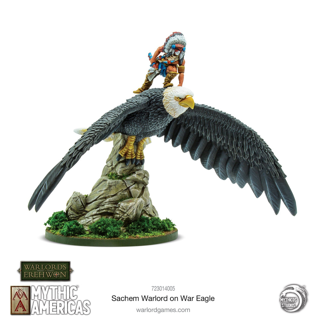 Warlords of Erehwon: Mythic Americas - Sachem Warlord on War Eagle