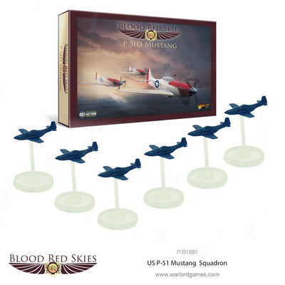 Blood Red Skies: US P-51 Mustang 6 Plane Squadron