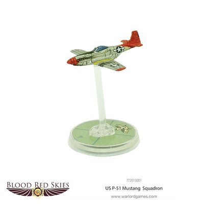 Blood Red Skies: US P-51 Mustang 6 Plane Squadron