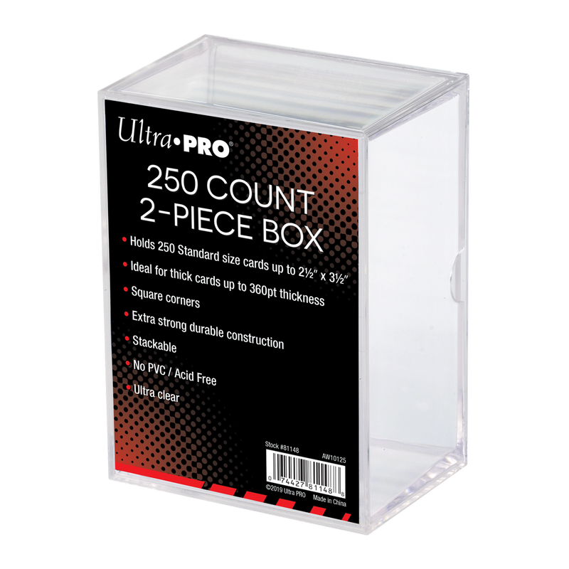 2-Piece Clear 250 Card Storage Box (Ultra PRO)