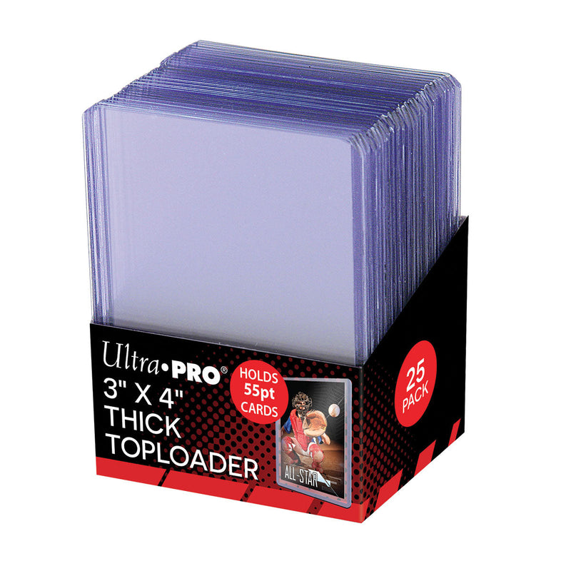 3" x 4" Clear Action Packed 55PT Toploaders (25ct) (Ultra PRO)