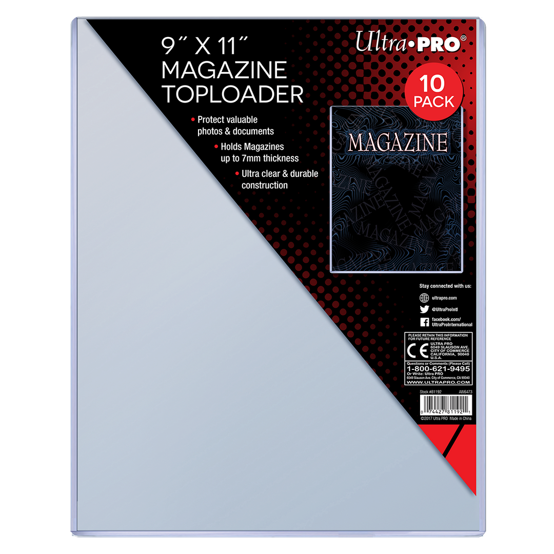 9" x 11" Thick Magazine Toploaders (10ct) (Ultra PRO)