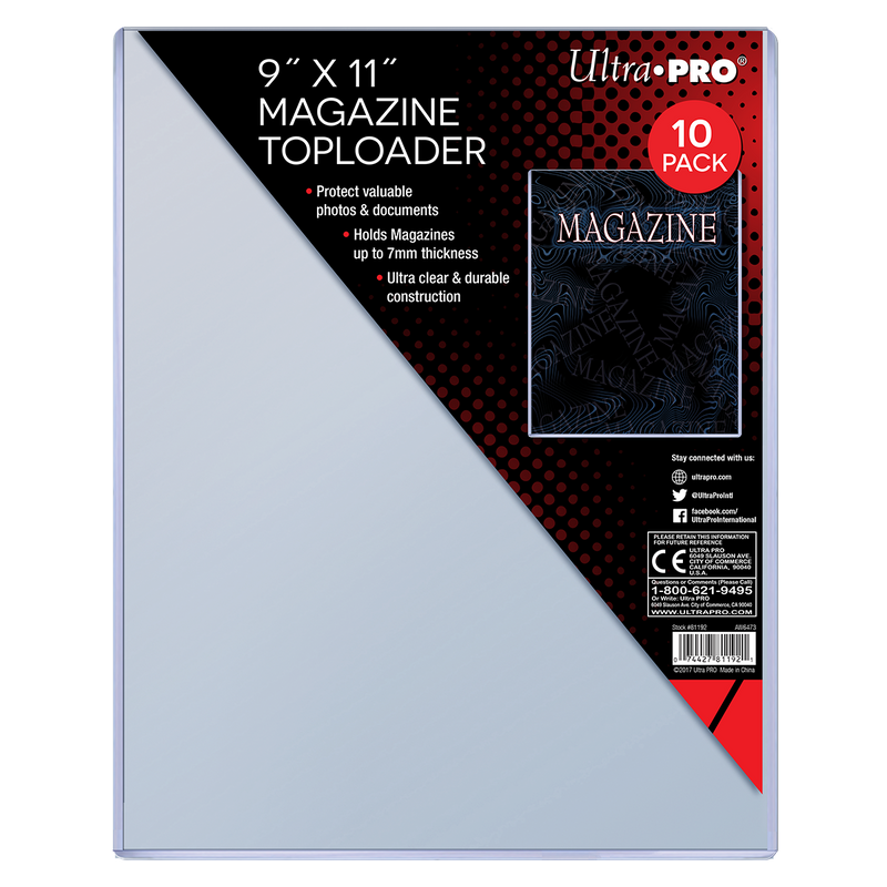 9" x 11" Thick Magazine Toploaders (10ct) (Ultra PRO)