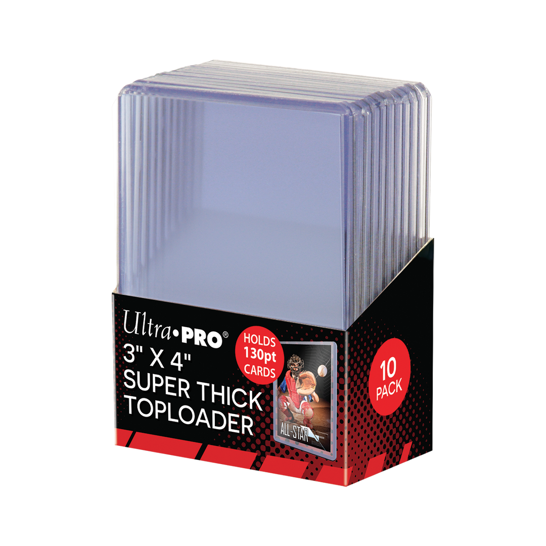 3" x 4" Super Thick 130PT Toploaders (10ct) (Ultra PRO)