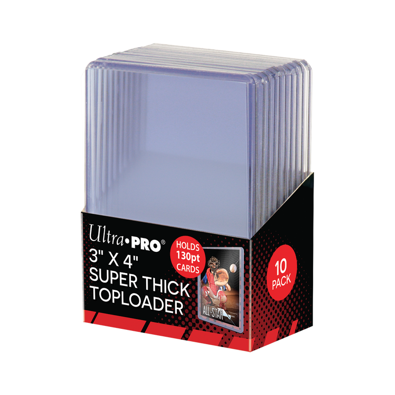3" x 4" Super Thick 130PT Toploaders (10ct) (Ultra PRO)