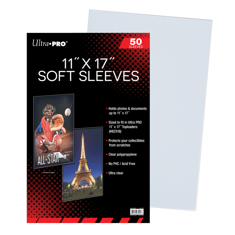 11" x 17" Soft Sleeves (50ct) (Ultra PRO)